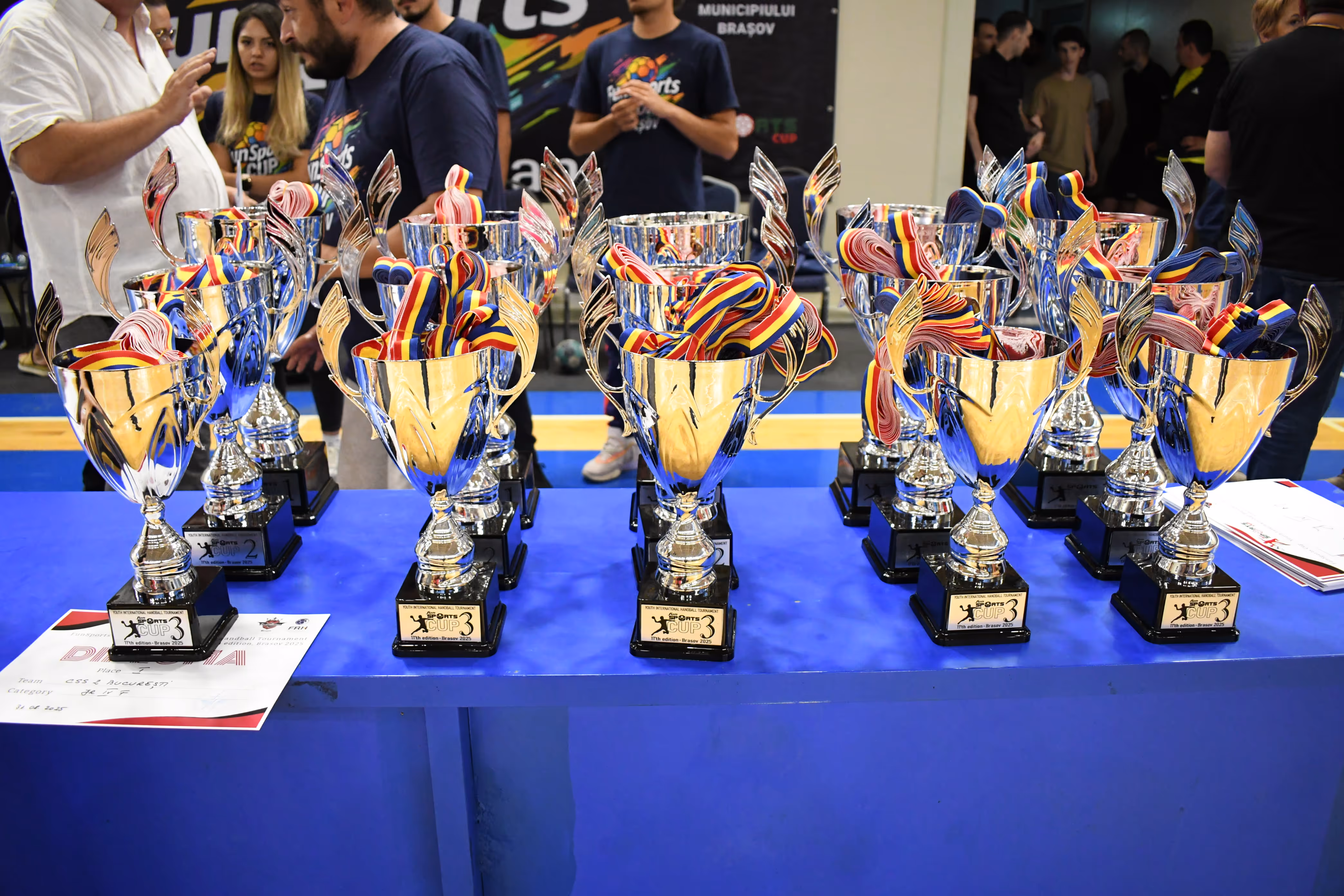 Moment de la ceremonia de premiere FunSports Cup 2025